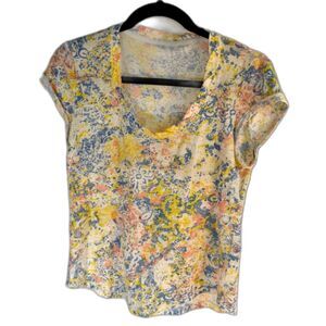 Pilcro & the Letterpress Floral Tee (Anthropologie) – XS